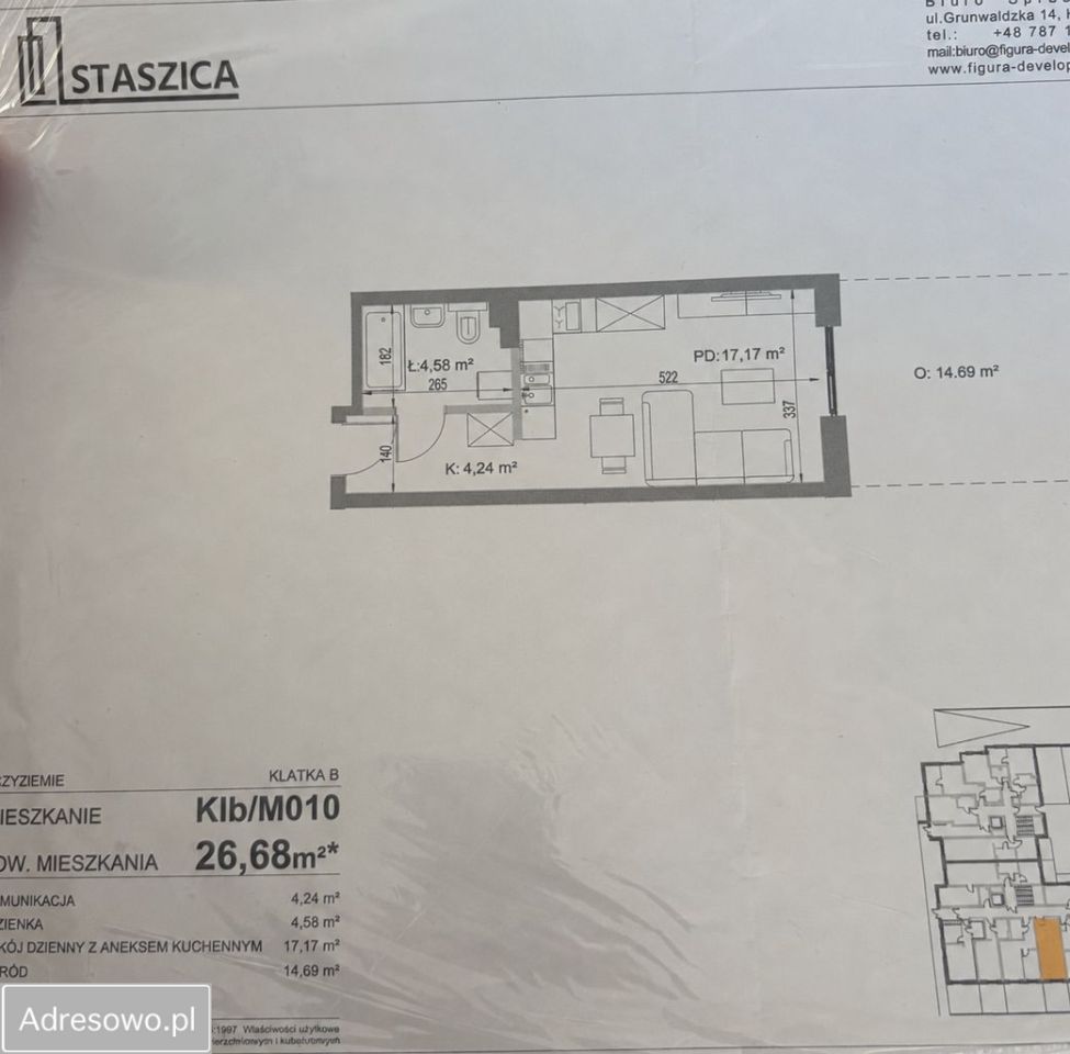 Mieszkanie 1-pokojowe Koszalin, ul. Stanisława Staszica. Zdjęcie 2