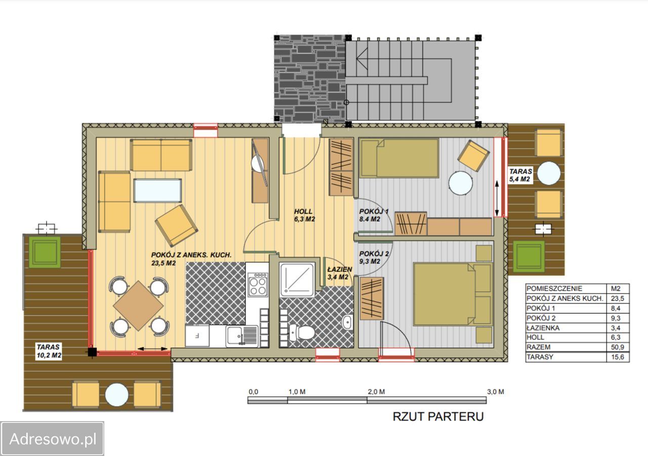 Mieszkanie 3-pokojowe Ustroń, ul. Armii Krajowej. Zdjęcie 19
