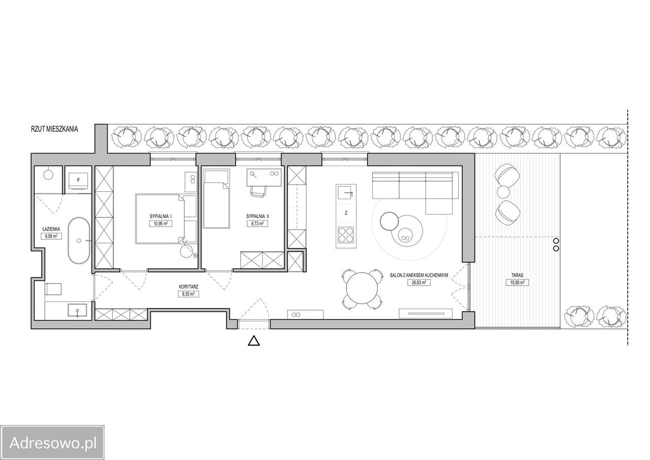 Mieszkanie 3-pokojowe Poznań Nowe Miasto. Zdjęcie 20