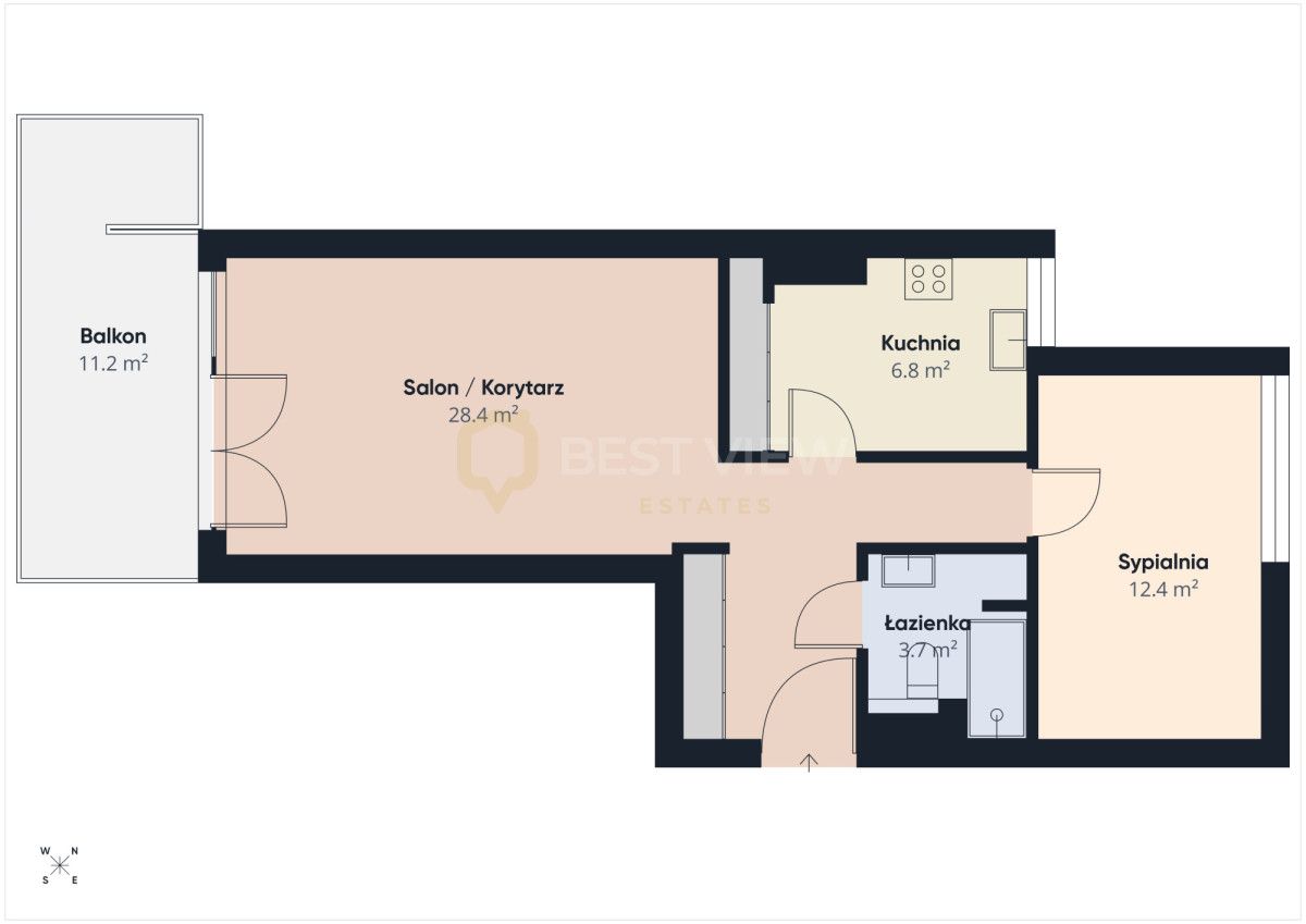 Mieszkanie 2-pokojowe Warszawa Skorosze, ul. Dzieci Warszawy. Zdjęcie 11