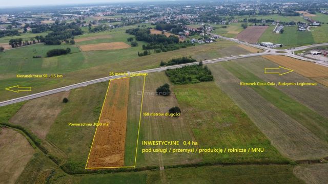 Działka inwestycyjna Mokre. Zdjęcie 2