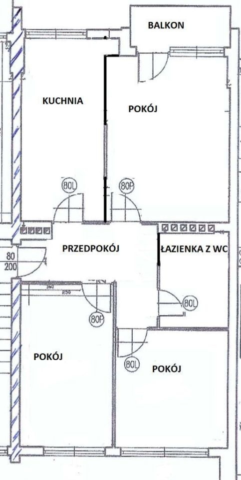 Mieszkanie 3-pokojowe Warszawa Bielany, ul. Władysława Broniewskiego