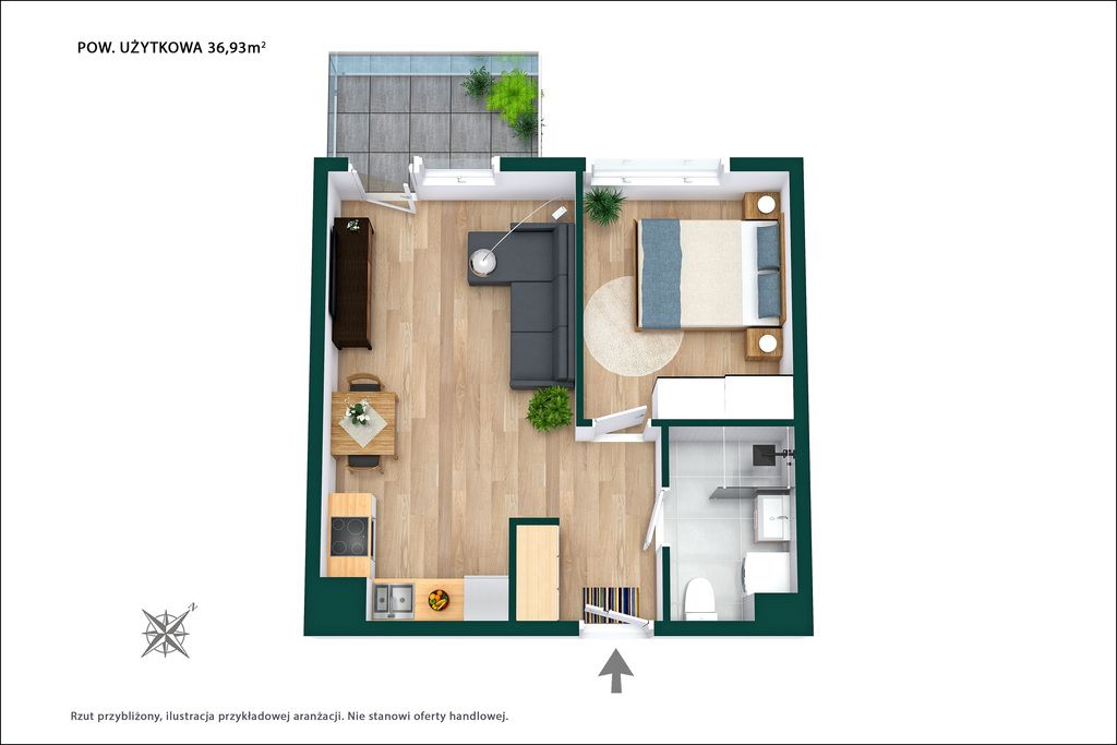 Mieszkanie 2-pokojowe Warszawa Białołęka, ul. Pawła Włodkowica. Zdjęcie 31