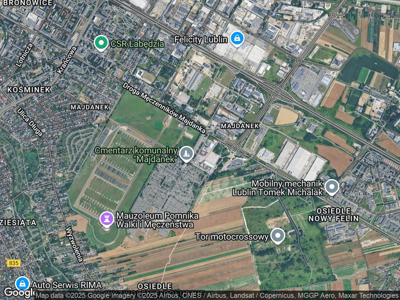 Działka inwestycyjna Lublin Kośminek, ul. Cmentarna