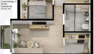 Mieszkanie 1-pokojowe Kraśnik Kraśnik Fabryczny, ul. Zygmunta Krasińskiego