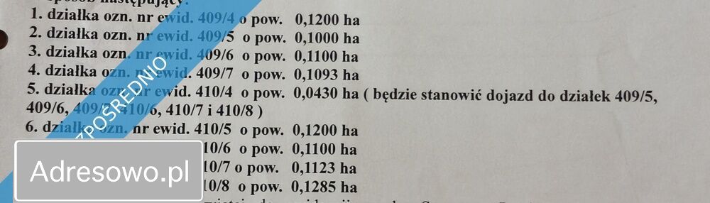 Działka budowlana Bindużka. Zdjęcie 2