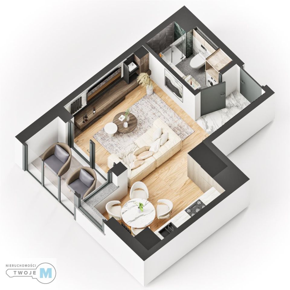 Mieszkanie 1-pokojowe Kielce. Zdjęcie 2