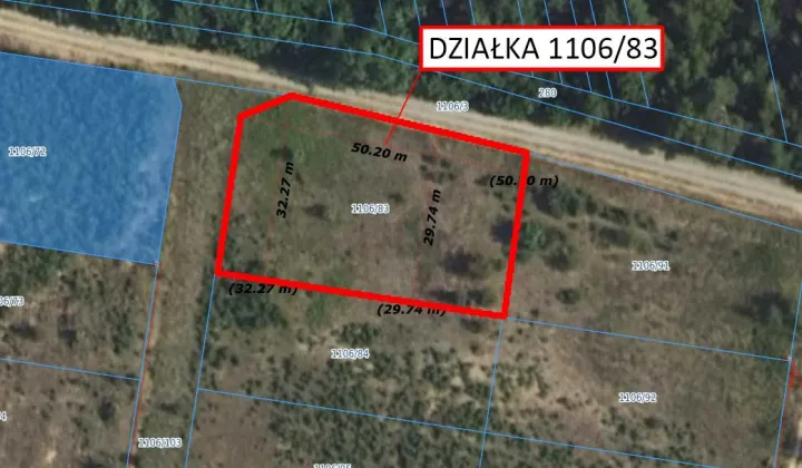 Działka budowlana Krusze, ul. Pudrowa