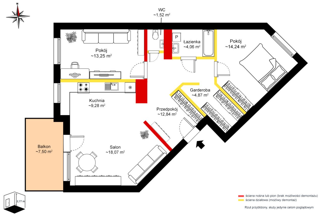 Mieszkanie 3-pokojowe Warszawa Białołęka, ul. Aleksandra Kamińskiego. Zdjęcie 24