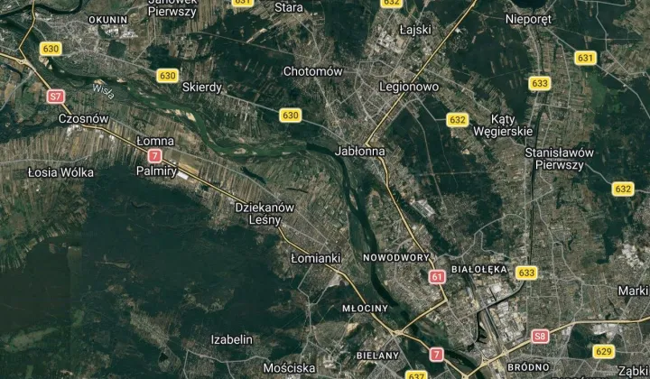 Działka budowlana Łomianki Dolne, ul. Brzegowa