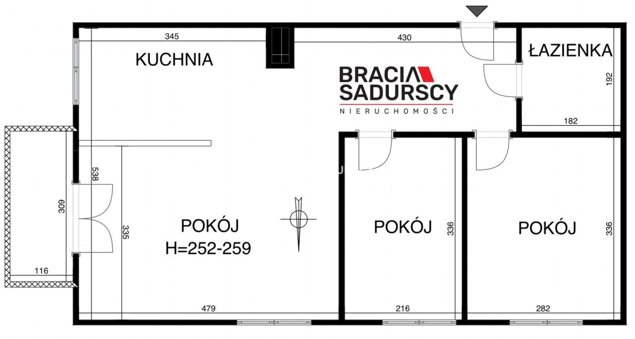 Mieszkanie 3-pokojowe Kraków Prądnik Biały, ul. abp. Zygmunta Szczęsnego Felińskiego. Zdjęcie 31
