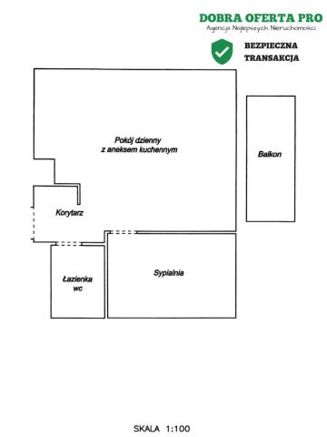 Mieszkanie 2-pokojowe Gdańsk Jasień, ul. Lawendowe Wzgórze. Zdjęcie 11