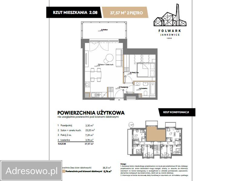 Mieszkanie 2-pokojowe Jankowice. Zdjęcie 19