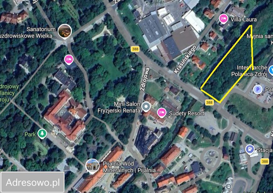 Działka inwestycyjna Polanica-Zdrój, ul. Bystrzycka. Zdjęcie 1