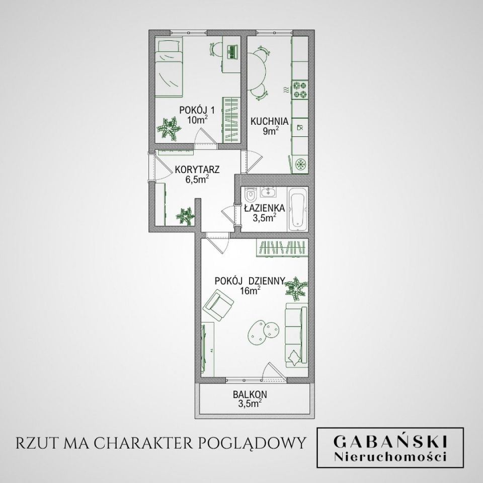 Mieszkanie 2-pokojowe Tarnów, ul. Józefa Chrząszcza. Zdjęcie 16