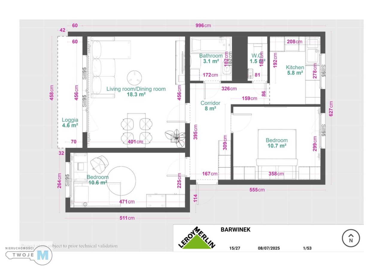 Mieszkanie 3-pokojowe Kielce Barwinek. Zdjęcie 21
