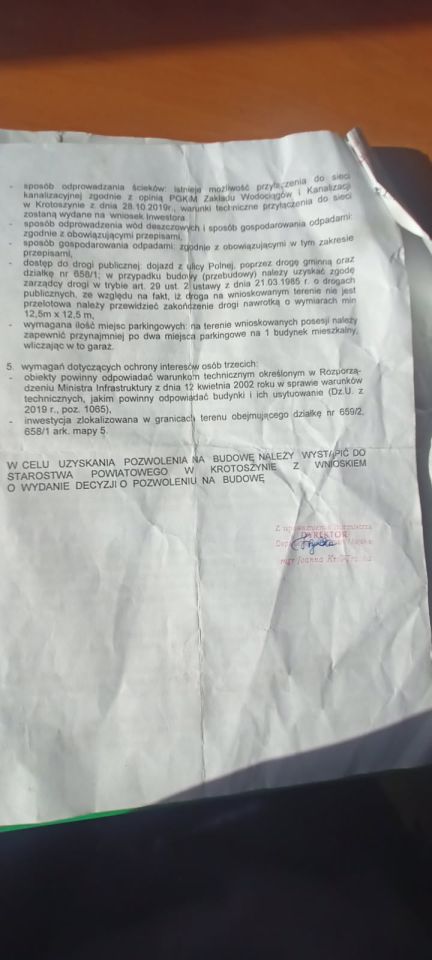 Działka budowlana Osusz. Zdjęcie 5