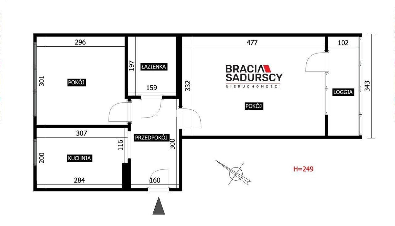 Mieszkanie 2-pokojowe Kraków Mistrzejowice, os. Bohaterów Września. Zdjęcie 17