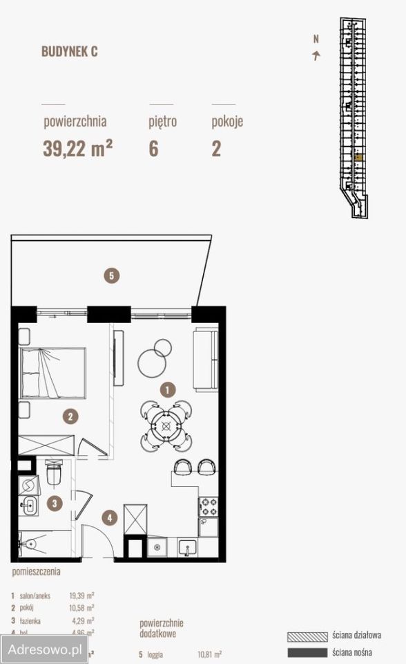 Mieszkanie 2-pokojowe Łódź Widzew, ul. Józefa Pilarskiego. Zdjęcie 1