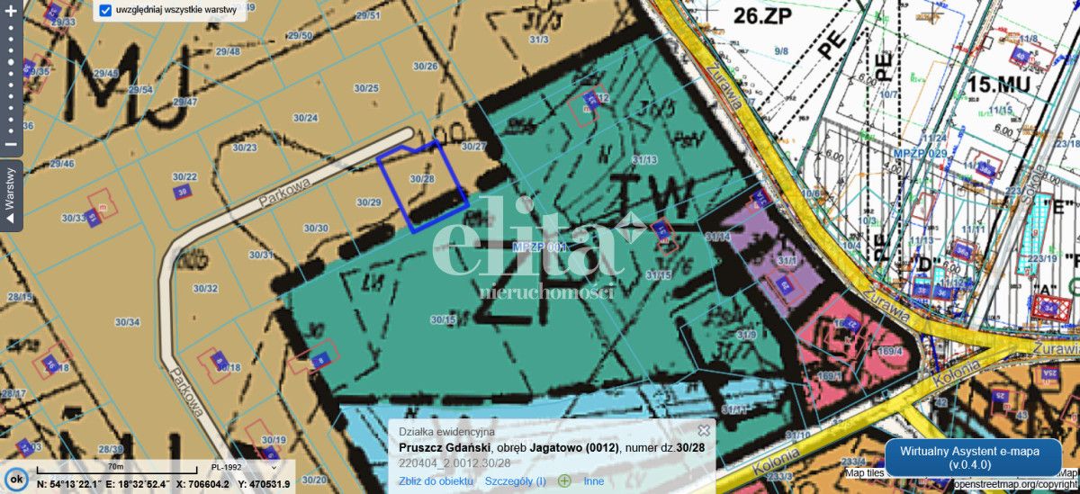 Działka budowlana Jagatowo, ul. Parkowa. Zdjęcie 10