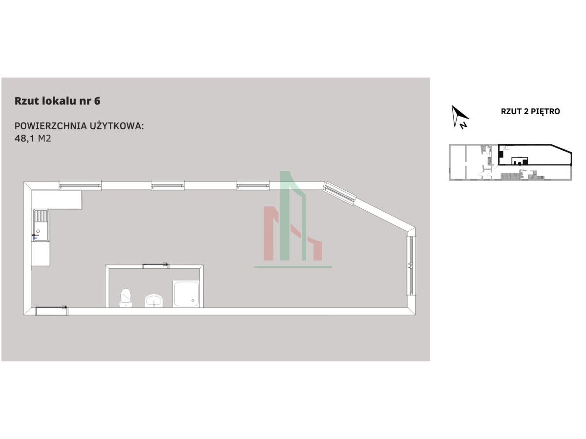 Mieszkanie 2-pokojowe Starogard Gdański Centrum. Zdjęcie 13