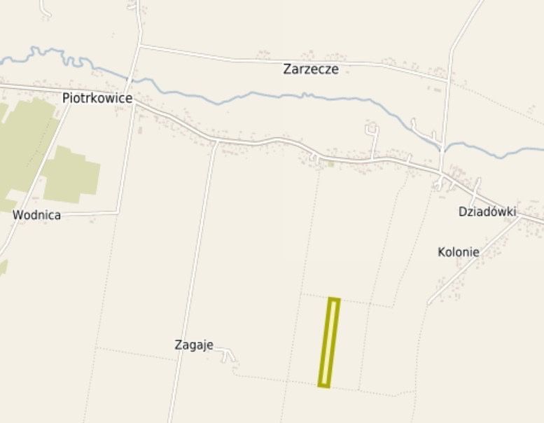 Działka rolna Piotrkowice