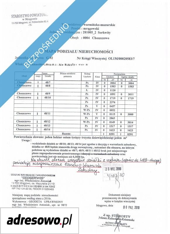 Działka budowlana Choszczewo. Zdjęcie 3
