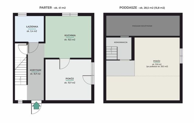 bliźniak, 2 pokoje Kaźmierzewo. Zdjęcie 37