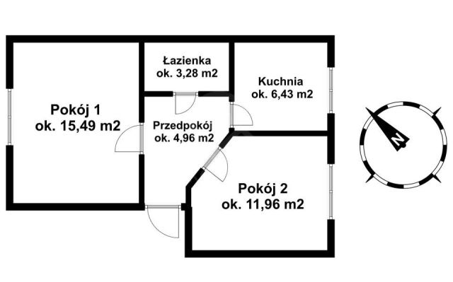 Mieszkanie 2-pokojowe Wrocław Sępolno, ul. Zygmunta Sierakowskiego. Zdjęcie 13
