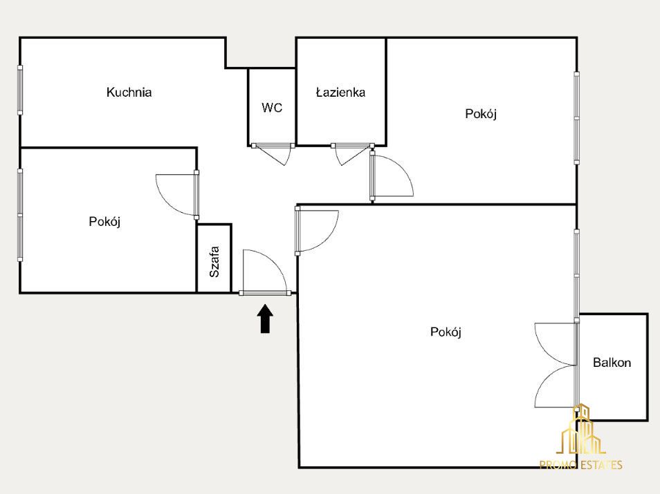 Mieszkanie 3-pokojowe Kraków Śródmieście, ul. Opolska. Zdjęcie 14