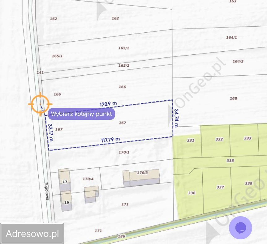 Działka budowlana Dominowo, ul. Topolowa. Zdjęcie 2