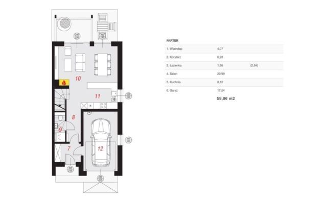 bliźniak, 5 pokoi Krępice. Zdjęcie 5