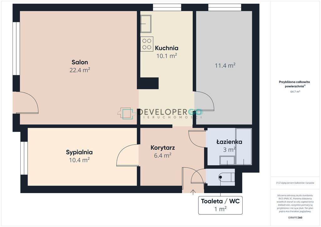 Mieszkanie 3-pokojowe Białystok Słoneczny Stok, ul. Stroma. Zdjęcie 22