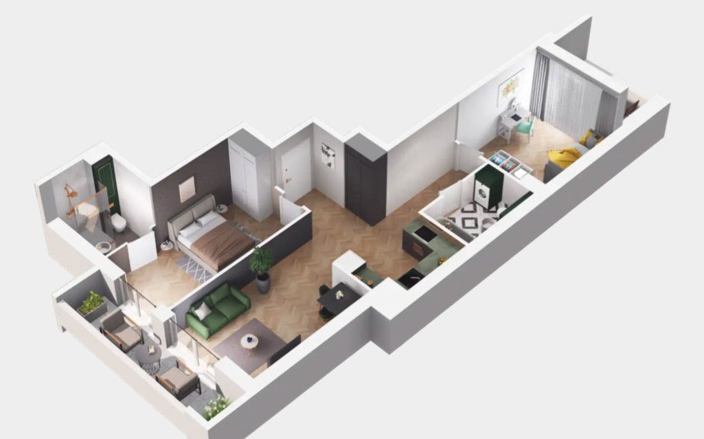 Mieszkanie 3-pokojowe Warszawa Białołęka, ul. Marywilska. Zdjęcie 2