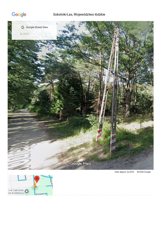 Działka budowlana Sokolniki-Las, ul. Chrobrego. Zdjęcie 2