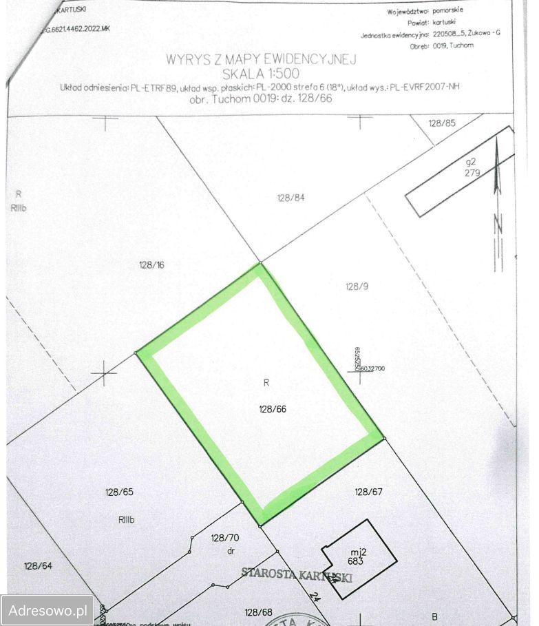 Działka budowlana Tuchom. Zdjęcie 3