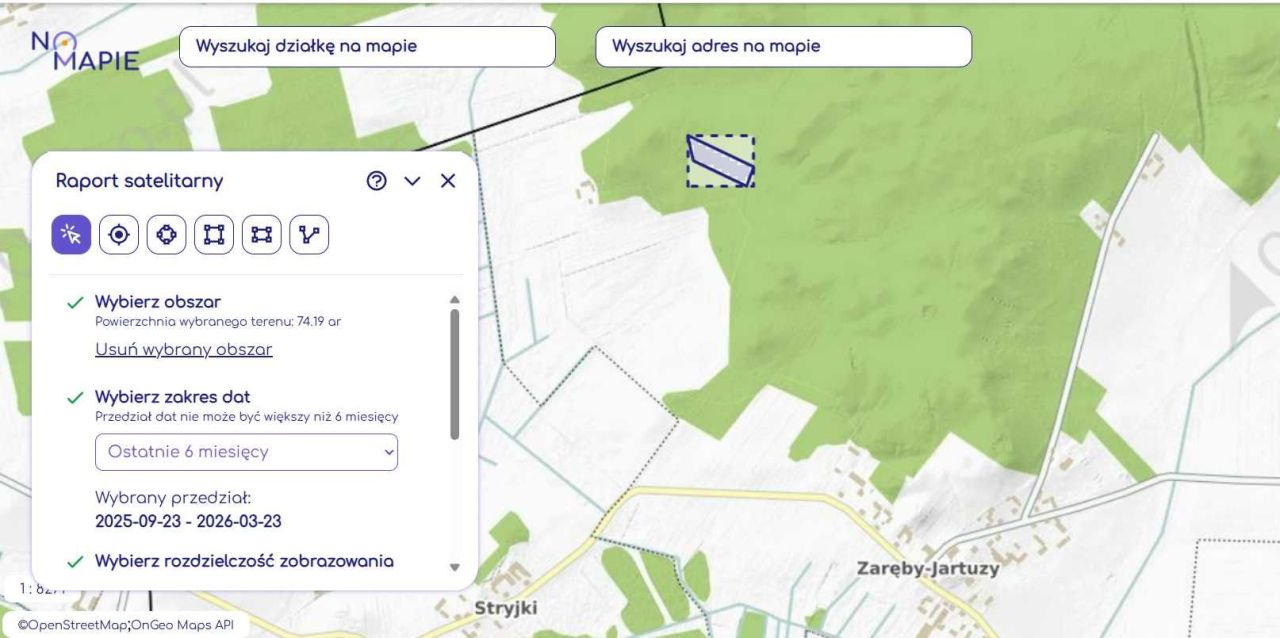 Działka leśna Zaręby-Jartuzy. Zdjęcie 4