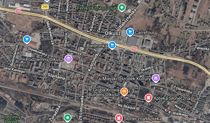 Działka budowlana Olkusz Centrum, ul. Krakowskie Przedmieście