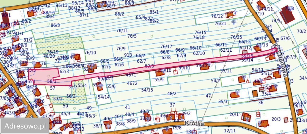 Działka budowlana Chrzanów Kościelec, ul. Główna. Zdjęcie 3