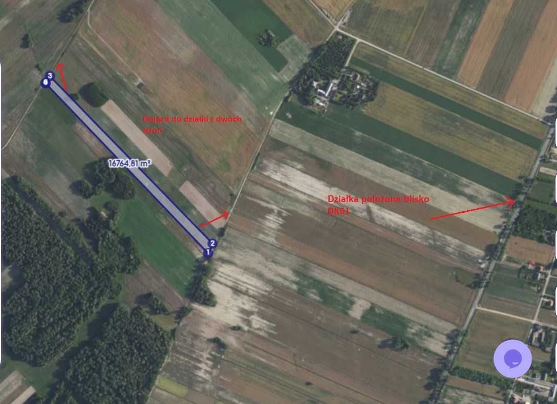 Działka rolna Chmielewo