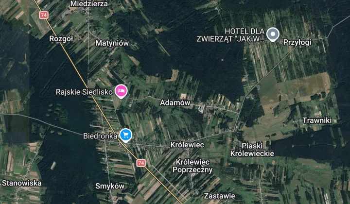 Działka budowlana Adamów