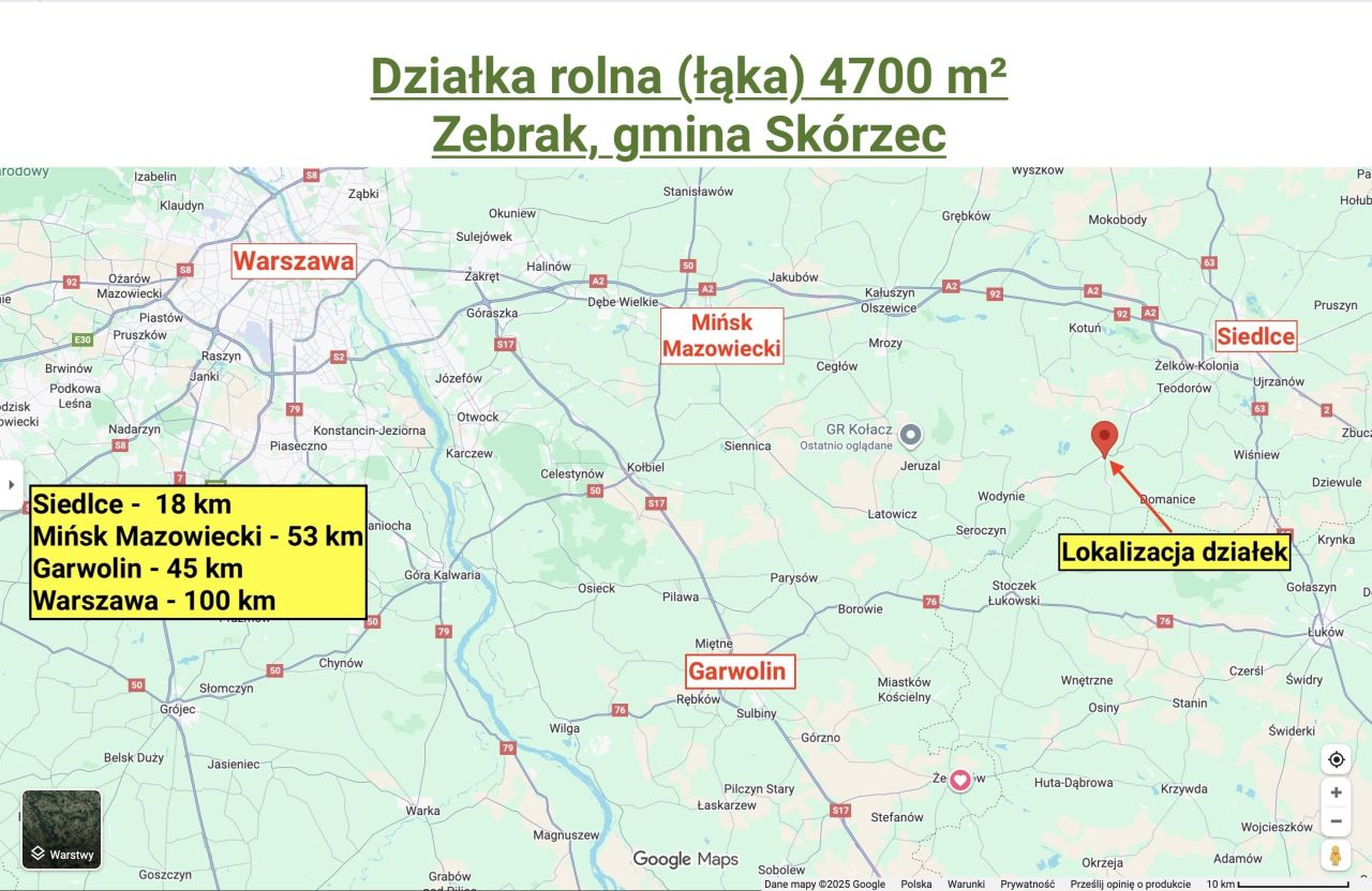 Działka rolna Żebrak. Zdjęcie 7