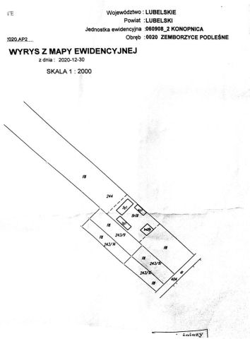 Działka budowlana Zemborzyce Dolne. Zdjęcie 1