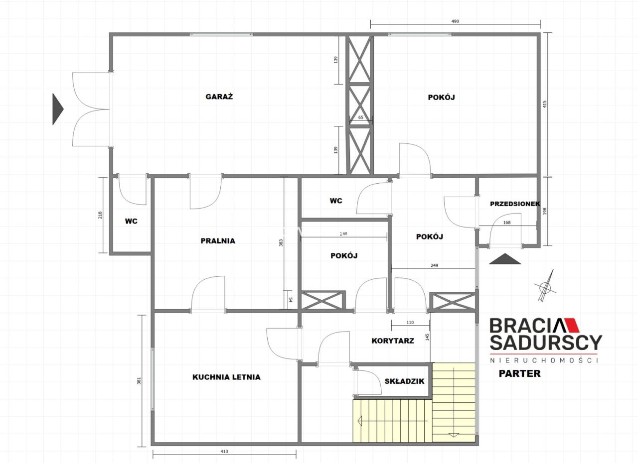 dom wolnostojący, 5 pokoi Łysa Góra. Zdjęcie 31
