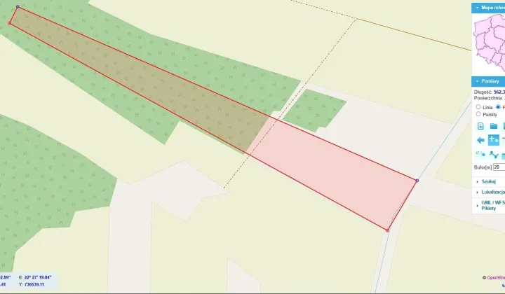 Działka Bzów