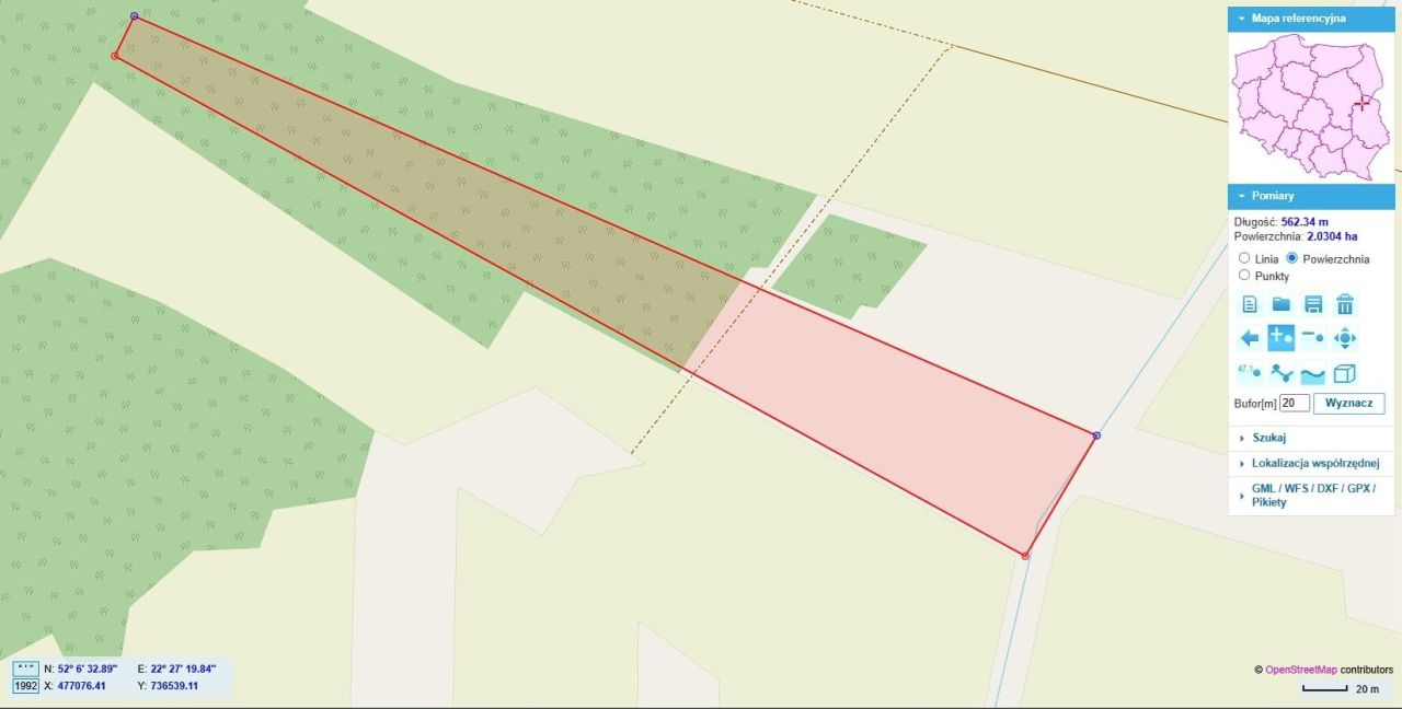 Działka Bzów. Zdjęcie 1