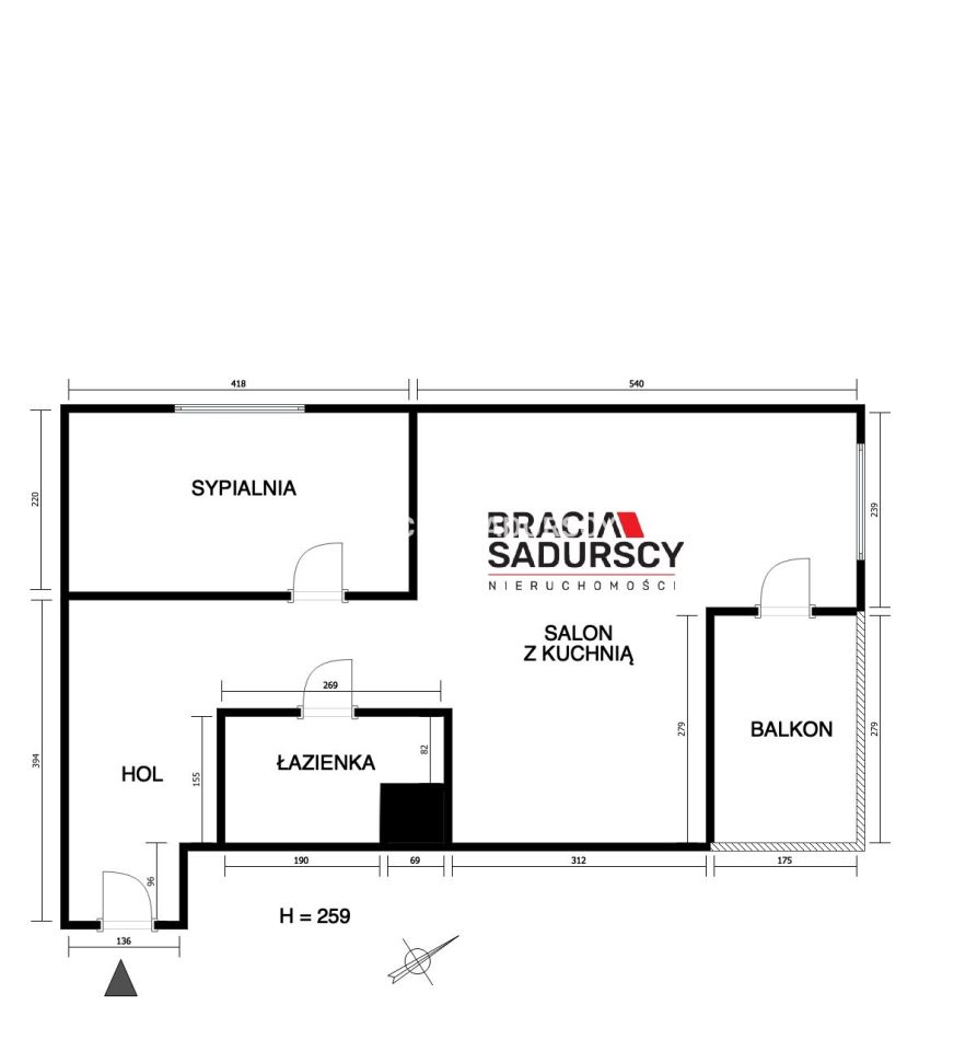 Mieszkanie 2-pokojowe Kraków Podgórze, ul. Stanisława Klimeckiego. Zdjęcie 23