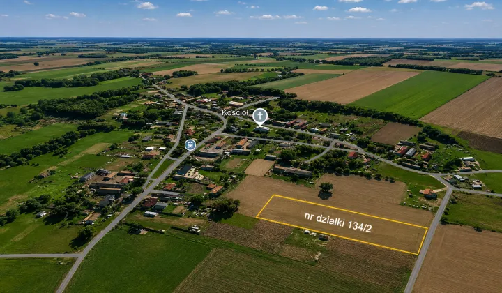 Działka rolno-budowlana Boryszyn, Polna