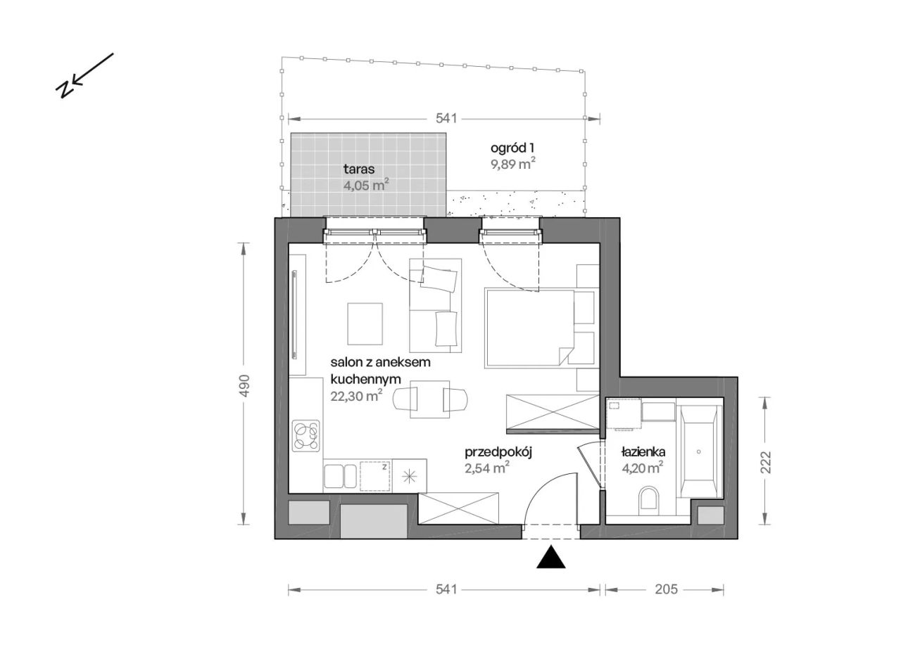 Mieszkanie 1-pokojowe Katowice Brynów, ul. Ceglana. Zdjęcie 7