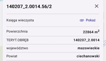 Działka rolna Kołaki-Budzyno